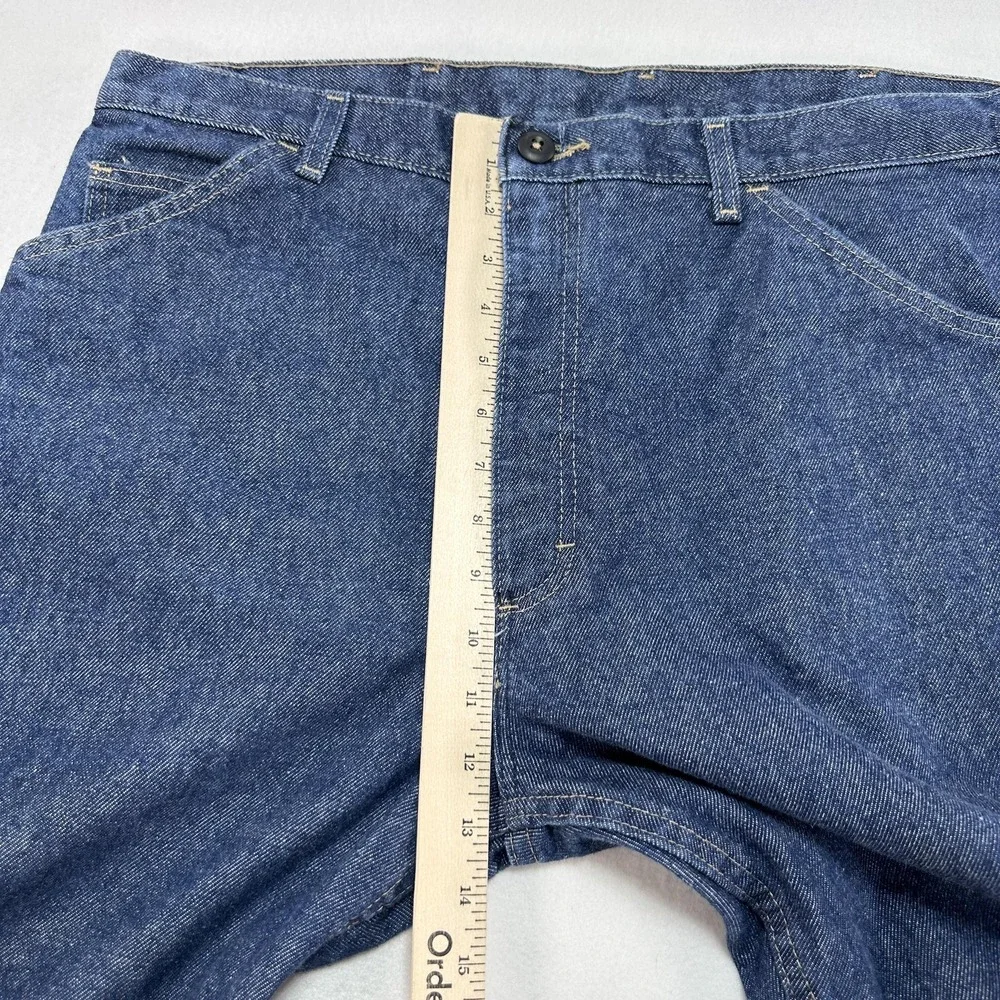 Bulwark FR Jeans Mens 38x34 Blue Relaxed Fit Straight Flame Resistant Denim Work